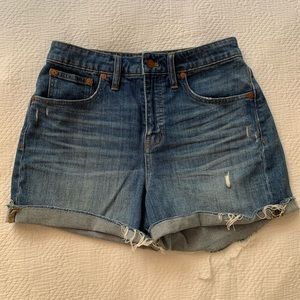 Madewell Curvy High Rise Denim Shorts
